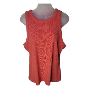 INC; Women's Sleeveless Ribbed Tank Style Top, Sz XL